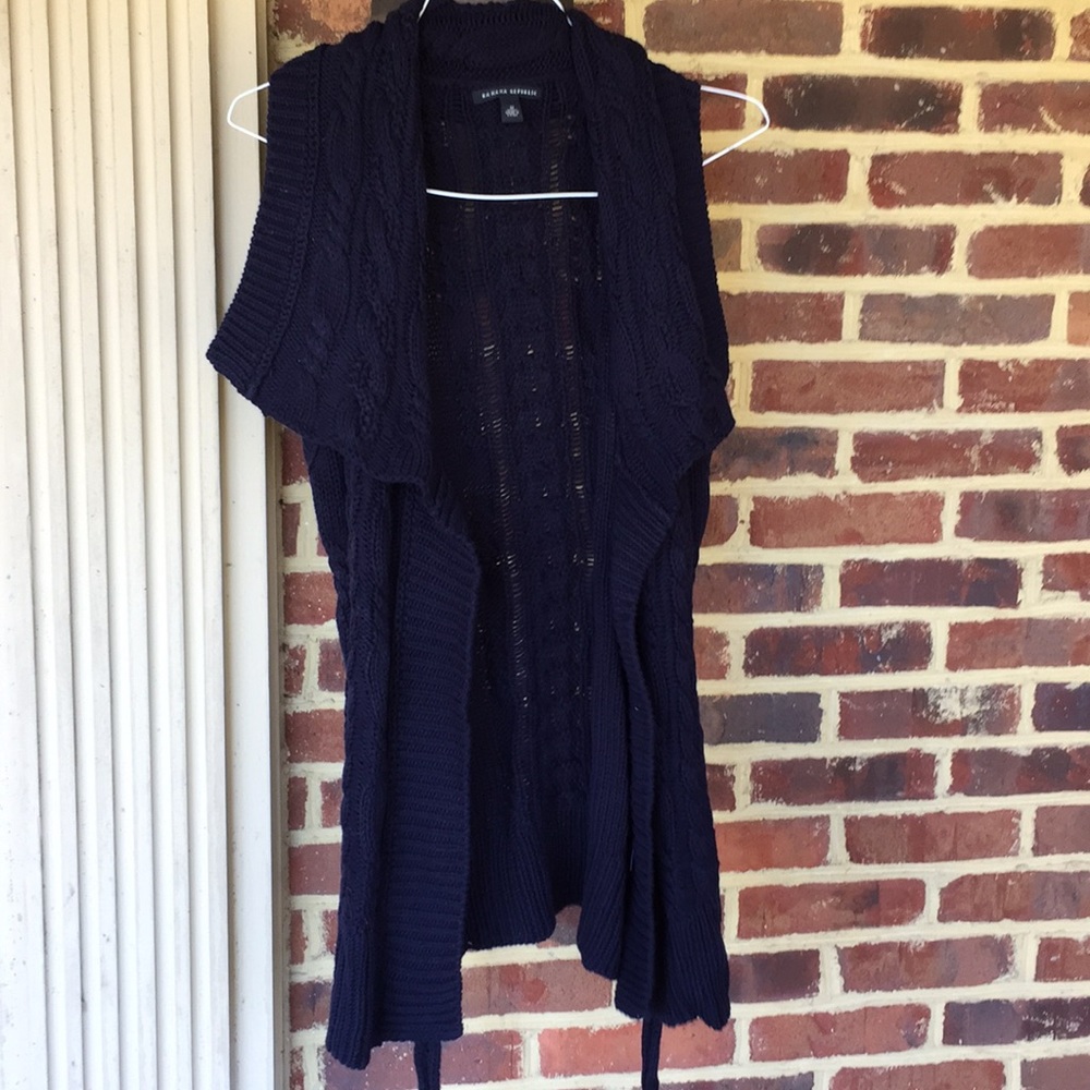 Banana Republic Blue Sweater Vest- Mint Condition.